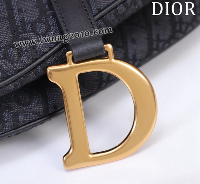 Dior专柜新款迪奥高仿原单长肩带大小号牛皮马鞍包手拎斜挎包 djfk1774